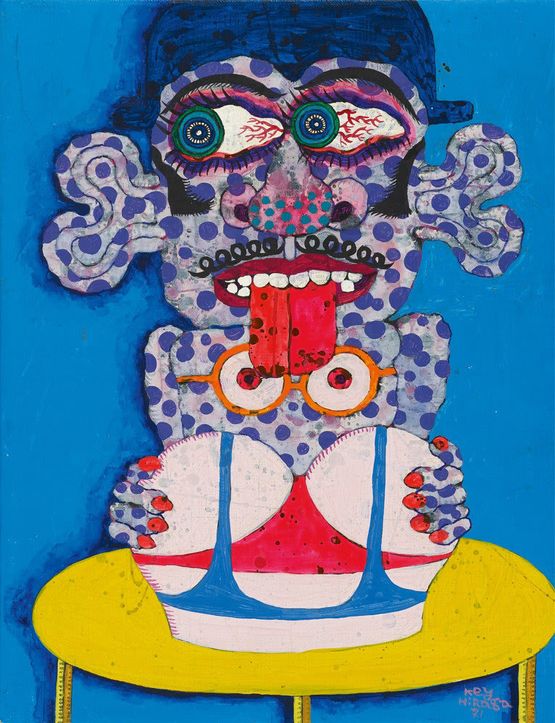 The Elegant Life of Mr. K by Key Hiraga contemporary artwork Painting