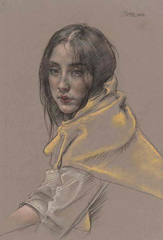 Miss Zheng by Pang Maokun contemporary artwork Painting