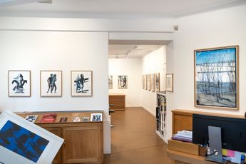 Contemporary art exhibition Marc Desgrandchamps Latona at Galerie Lelong 13 Rue de Teheran Paris France