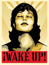 Wake Up by Shepard Fairey contemporary artwork print works on paper