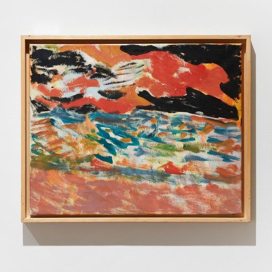 Roter Himmel by Sigrid Kopfermann contemporary artwork Painting