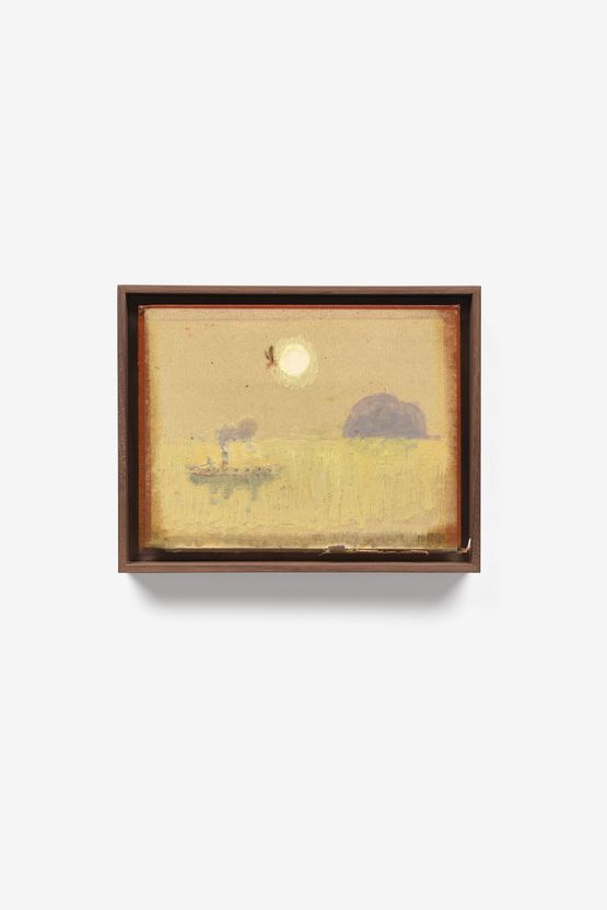 A boy falling out the sky by Andrew Cranston contemporary artwork Painting
