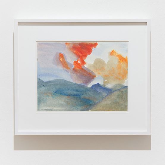 Rote Wolke abends by Sigrid Kopfermann contemporary artwork Painting