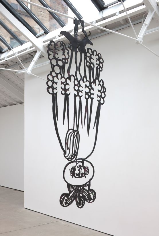 The Hanging Debtor by Simon Periton contemporary artwork Sculpture