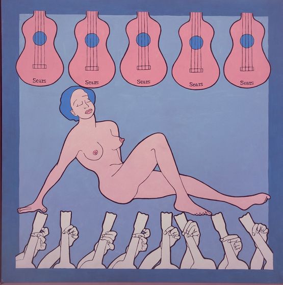 Mail Order Blues by John Wesley contemporary artwork Painting