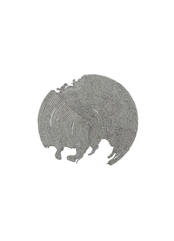 Traces of time by Waqas Khan contemporary artwork Works on Paper