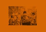 untitled t-shirt demonstration drawing n141 by Rirkrit Tiravanija contemporary artwork drawing works on paper