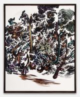 Apocalypse Trees  Unveiling by Abdelkader Benchamma contemporary artwork painting works on paper