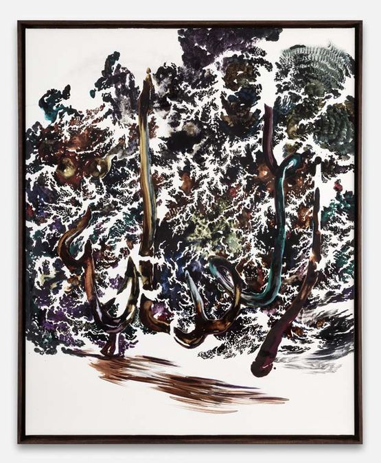 Apocalypse Trees  Unveiling by Abdelkader Benchamma contemporary artwork Painting