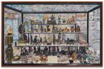 1 Vitrine with 70 Religious Figures and Artefacts at Pitt Rivers Museum by Gala Porras-Kim contemporary artwork Works on Paper