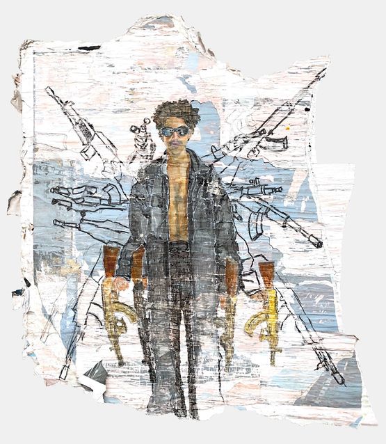 Dangerous Anofe  by Pharaoh Kakudji contemporary artwork Works on Paper