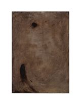 Landscape with brown stain by Clementine Bruno contemporary artwork painting
