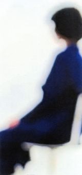 second time with the chair blue portraits II by Zeynep Kayan contemporary artwork print