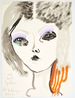and burst together by Del Kathryn Barton contemporary artwork Mixed Media