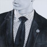 Dad in Viktor  Rolf Dior and Saint Laurent by Michael Zavros contemporary artwork painting
