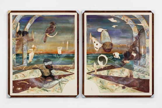 An tout pagay la Trouve case la paix by Thomias Radin contemporary artwork Painting