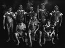 Group portrait of Kamayura shamans. Upper Xingu Mato Grosso Brazil by Sebastiao Salgado contemporary artwork Photography