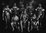 Group portrait of Kamayura shamans. Upper Xingu Mato Grosso Brazil by Sebastiao Salgado contemporary artwork photography