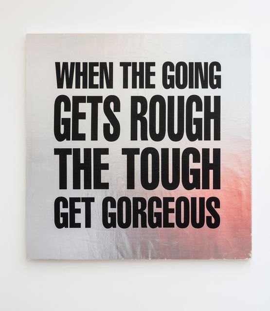 WHEN THE GOING GETS ROUGH THE TOUGH GETS GORGEOUS by John Giorno contemporary artwork Print