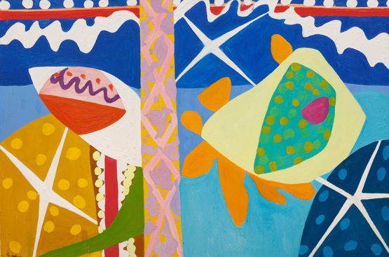 The Tide That Laps Against the Shore by Gillian Ayres contemporary artwork Painting