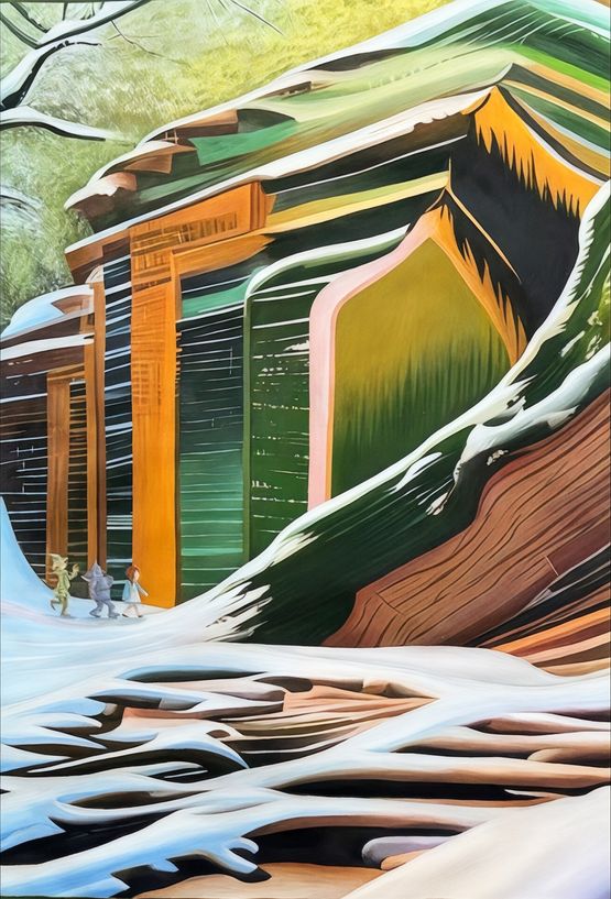My Dear Friends Road to Adventure by Liane Chu contemporary artwork Painting