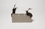 Concrete bloc 2 by Emeric Chantier contemporary artwork mixed media sculpture