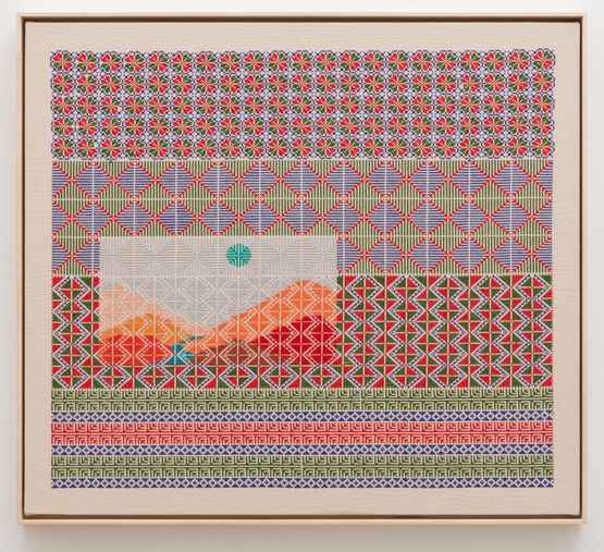 I Tell the Suns Story by Jordan Nassar contemporary artwork Textile