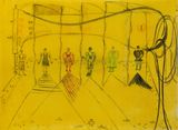 Everyday I had a new dress made by oma or omas sister II by Zhang Meng contemporary artwork drawing works on paper