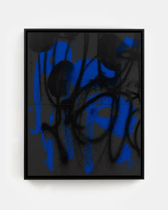Black Dada A by Adam Pendleton contemporary artwork Painting
