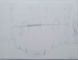 Unlimited Factor Movement of the Gaze When Greeting Two People Living in a Two-Story House across the River by Masaya Chiba contemporary artwork drawing works on paper