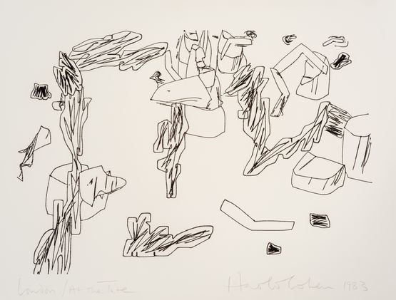 London at the Tate by Harold Cohen contemporary artwork Painting