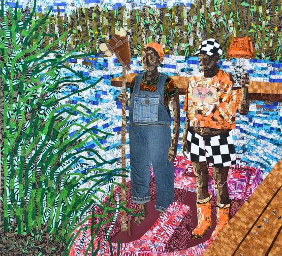 Good Feeling by Michael Gah contemporary artwork Textile