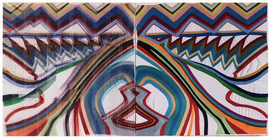 I and I Fuck Yeah by Kanishka Raja contemporary artwork Textile