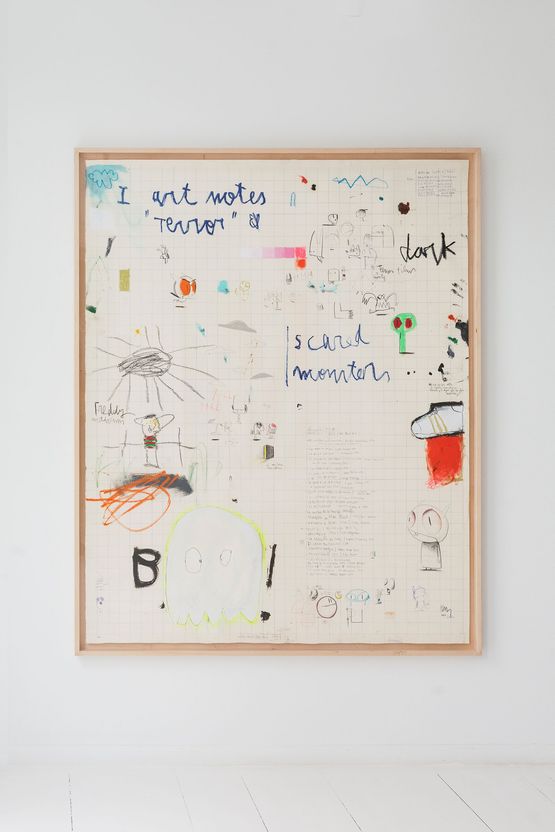 Art notes terror by Edgar Plans contemporary artwork Works on Paper