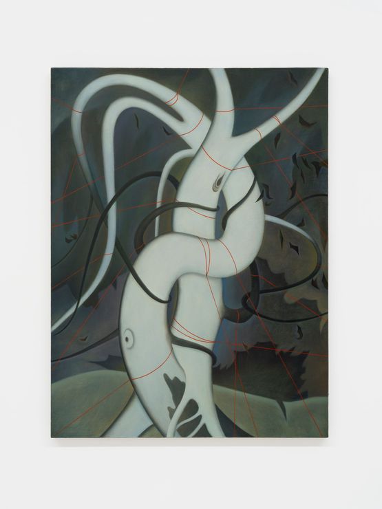 Entanglement by Kong Lingnan contemporary artwork Painting