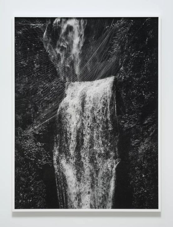 Lower Multnomah Falls Progressive Probabilistic Hough Transform Hough Line Transform Hough Circle Transform by Trevor Paglen contemporary artwork Photography