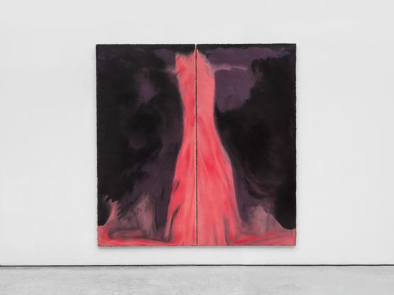 Untitled fist over phallus by Harminder Judge contemporary artwork Painting