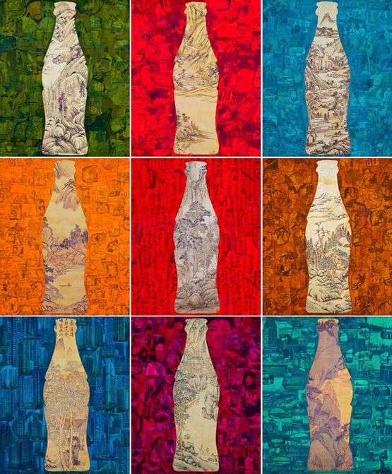 Coca Cola - Panoramic by Xue Song contemporary artwork Painting