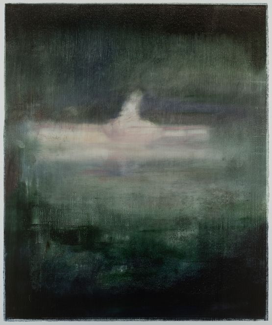 Woman fishing after Francis Coates Jones by Jake Wood-Evans contemporary artwork Painting