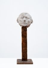 Anonymous Portrait Head by Magdalena Abakanowicz contemporary artwork sculpture textile