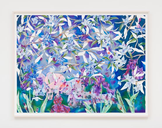 Night Blooming Jasmine by Sarah Ann Weber contemporary artwork Works on Paper