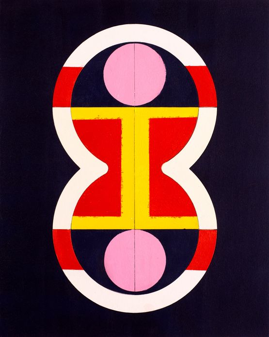 Code 13 by Lubna Chowdhary contemporary artwork Painting