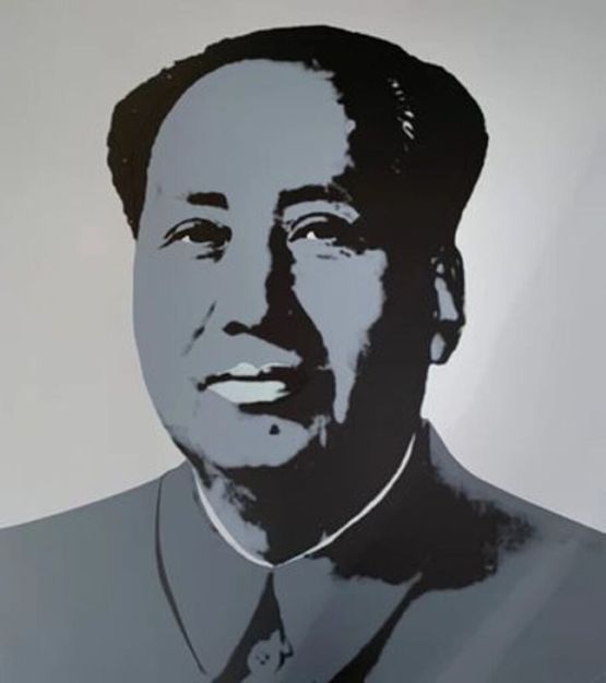 Mao Grey by Sunday B. Morning  Andy Warhol contemporary artwork Print