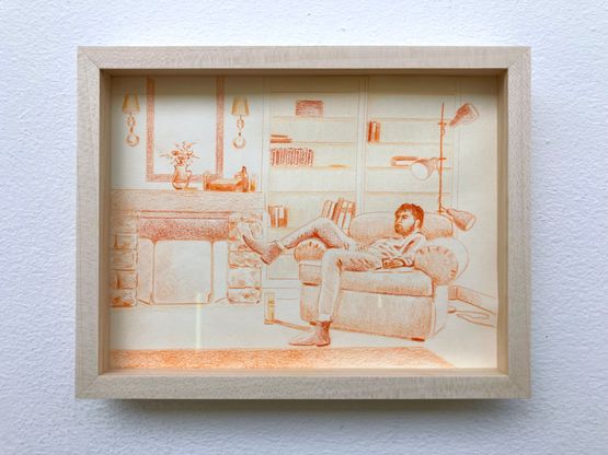 Drunk dream by Adriel Visoto contemporary artwork Drawing