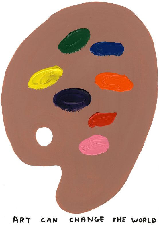 Untitled by David Shrigley contemporary artwork Painting