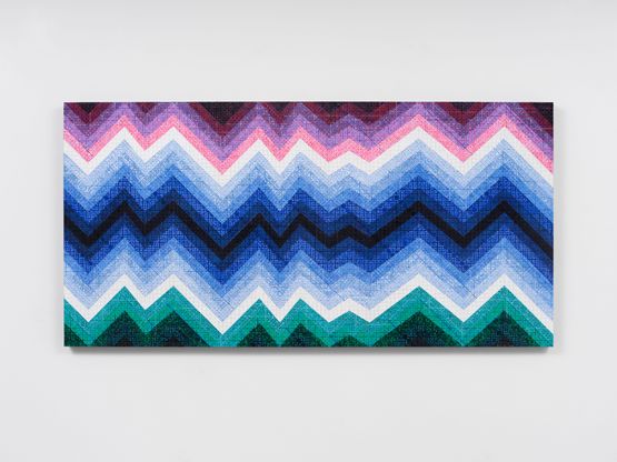 Appearance of Crosses 2025-8 by Ding Yi contemporary artwork Painting