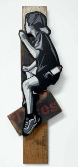 Gotta Get Over To Get Up by Joe Iurato contemporary artwork sculpture