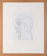 Da schaut Einer mit meinen Augen in die Welt by Walter Pichler contemporary artwork drawing works on paper