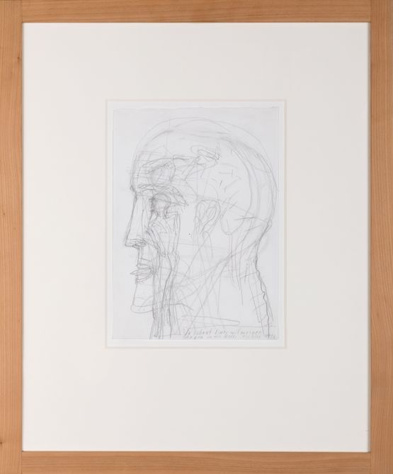 Da schaut Einer mit meinen Augen in die Welt by Walter Pichler contemporary artwork Works on Paper