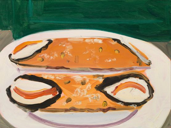 Cannoli by Chantal Joffe contemporary artwork Painting